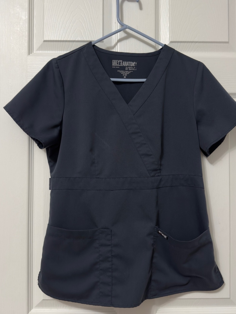Grey's Anatomy Navy Crossover V-Neck Scrub Top
